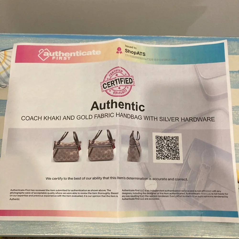 Coach Poppy Signature Metallic Glam Tote - Picture 11 of 12